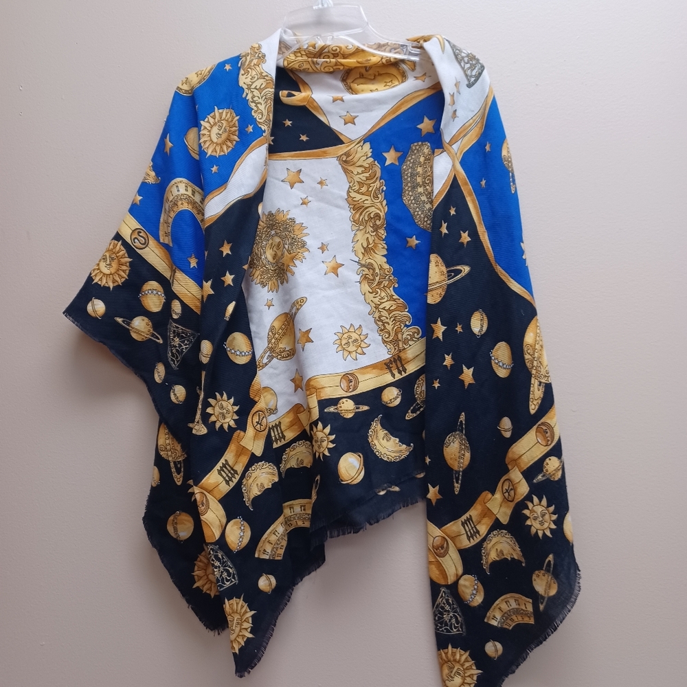 Sun & Moon Celestial Pareo Scarf - LARGE - Picture 7 of 10